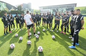 Jogadores durante treino do Corinthians em La Videna, CT da Seleo Peruana de Futebol, em Lima