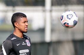 Lo Natel no treino preparatrio para jogo entre Corinthians e Huancayo, pela Sul-Americana