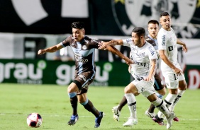 Roni durante jogo contra o Santos, pelo Campeonato Paulista 2021