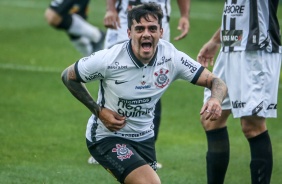 Fagner abriu o placar para o Corinthians contra a Inter de Limeira, pelo Paulisto