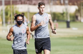 Reginaldo e Alemo no treino do Corinthians Sub-20