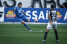 Cássio durante jogo contra a Inter de Limeira, pelas quartas de final do Campeonato Paulista 2021