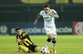 Gustavo Silva durante partida contra o Pearol, pela Copa Sul-Americana