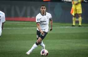 Gabriel no jogo contra a Inter de Limeira, pelas quartas de final do Campeonato Paulista 2021