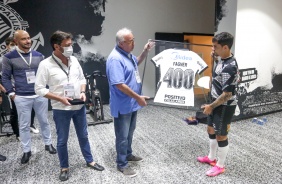 Homenagem ao lateral Fagner pelos 400 jogos com a camisa do Corinthians