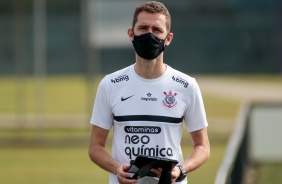 Marco Aurélio Melo durante treino do Corinthians no CT Dr. Joaquim Grava