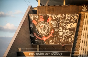 Neo Qumica Arena no jogo contra a Inter de Limeira, pelas quartas de final do Campeonato Paulista
