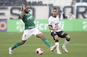 Gabriel na partida entre Corinthians e Palmeiras, pela semifinal do Campeonato Paulista 2021