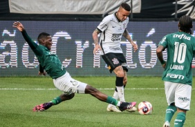 Luan durante Drbi entre Corinthians e Palmeiras, na Neo Qumica Arena, pela semifinal do Paulisto