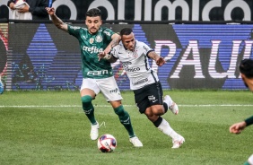 Otero durante Dérbi entre Corinthians e Palmeiras, na Neo Química Arena, pela semifinal do Paulistão