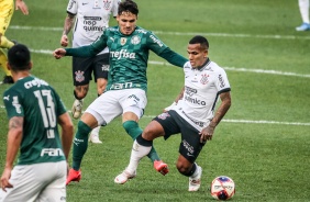 Otero durante Dérbi entre Corinthians e Palmeiras, na Neo Química Arena, pela semifinal do Paulistão