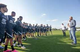 Alessandro Nunes e elenco durante treino do Corinthians no CT Dr. Joaquim Grava