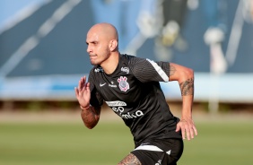 Fbio Santos durante treino do Corinthians no CT Dr. Joaquim Grava