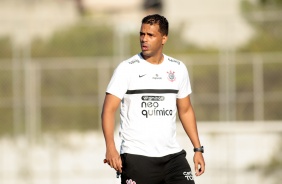 Fernando Lzaro durante ltimo treino do Corinthians antes do jogo contra o Huancayo