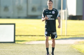 Matheus Arajo durante ltimo treino antes do jogo contra o Huancayo