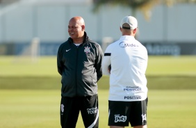 Mauro da Silva durante ltimo treino do Corinthians antes do jogo contra o Huancayo