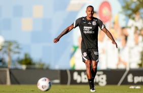 Raul durante ltimo treino do Corinthians antes do jogo contra o Huancayo