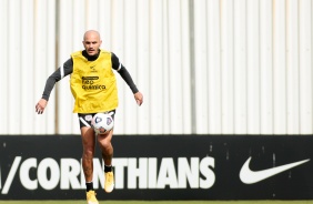 Fbio Santos durante treino do Corinthians no CT Dr. Joaquim Grava