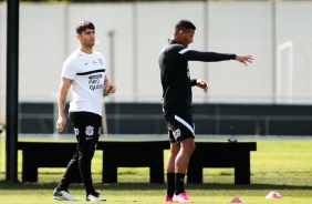 Rodrigo Varanda durante treino do Corinthians no CT Dr. Joaquim Grava