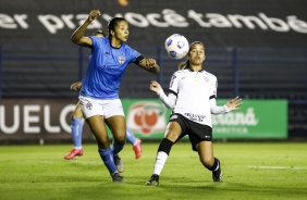 Vic Albuquerque durante partida entre Corinthians e Real Braslia, pelo Brasileiro Feminino