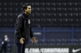 Gustavo Almeida, treinador do Corinthians, na partida contra o Vasco pelo Brasileiro Sub-17