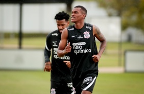 Felipe Augusto durante último treino do Corinthians antes da estreia pelo Brasileiro 2021