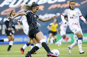 Diany durante a partida entre Corinthians e Bahia, pelo Brasileirão Feminino