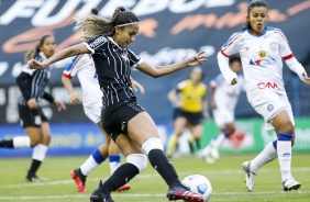 Diany durante a partida entre Corinthians e Bahia, pelo Brasileiro Feminino