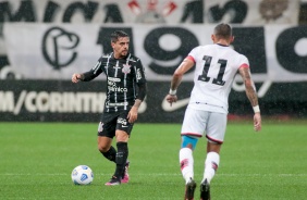 Fagner na estreia do Corinthians no Campeonato Brasileiro 2021, contra o Atltico-MG