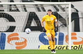 Goleiro Cssio na estreia do Corinthians no Campeonato Brasileiro 2021, contra o Atltico-MG