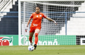 Natascha durante a partida entre Corinthians e Bahia, pelo Brasileirão Feminino