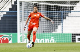 Natascha durante a partida entre Corinthians e Bahia, pelo Brasileiro Feminino