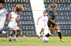Tamires durante a partida entre Corinthians e Bahia, pelo Brasileirão Feminino