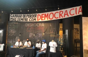 Adilson Monteiro, Fernando (historiador), Wladimir e Z Maria durante evento no Parque So Jorge