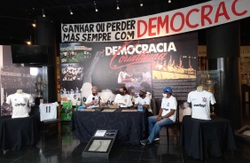 Adilson Monteiro, Fernando (historiador), Wladimir e Z Maria durante evento no Parque So Jorge