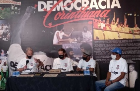 Adilson Monteiro, Fernando (historiador), Wladimir e Z Maria durante evento no Parque So Jorge