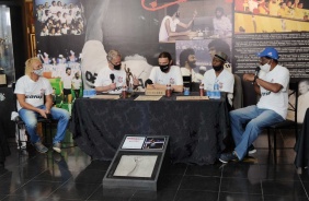 Biro-Biro, Adilson Monteiro, Fernando, Wladimir e Z Maria durante evento no Parque So Jorge