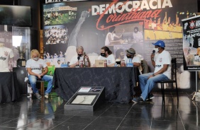 Biro-Biro, Adilson Monteiro, Fernando, Wladimir e Zé Maria durante evento no Parque São Jorge