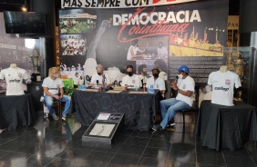 Biro-Biro, Adilson Monteiro, Fernando, Wladimir e Z Maria durante evento no Parque So Jorge