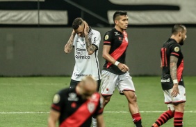 Luan no jogo entre Corinthians e Atltico-GO, pela Copa do Brasil, na Neo Qumica Arena