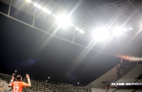 Cssio durante jogo entre Corinthians e Atltico-GO, pela terceira fase da Copa do Brasil