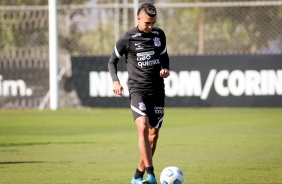 Cantillo durante o último treino do Corinthians antes do jogo contra o América-MG