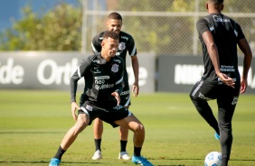 Joo Victor durante o ltimo treino do Corinthians antes do jogo contra o Amrica-MG