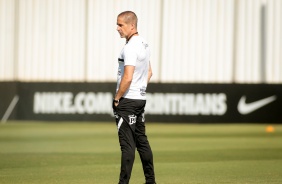 Sylvinho durante o último treino do Corinthians antes do jogo contra o América-MG