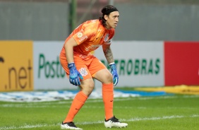 Cssio durante a partida entre Corinthians e Amrica-MG, pelo Brasileiro