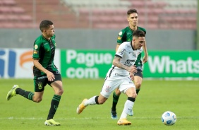 Gustavo Silva durante a partida entre Corinthians e Amrica-MG, pelo Brasileiro