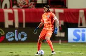 Cssio durante jogo entre Corinthians e Atltico-GO, pela Copa do Brasil