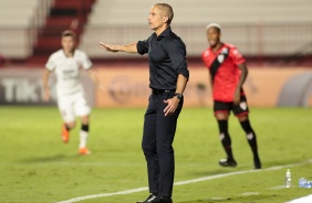 Sylvinho durante jogo entre Corinthians e Atltico-GO, pela Copa do Brasil