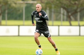 Fbio Santos durante treino do CT Dr. Joaquim Grava