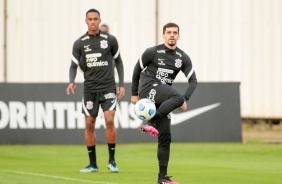 Fagner durante treino do CT Dr. Joaquim Grava